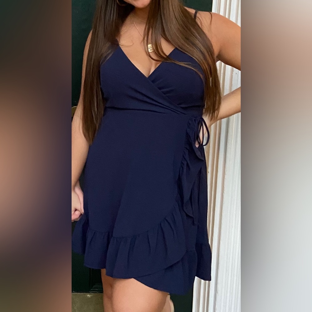 Altard State Navy Tie Dress